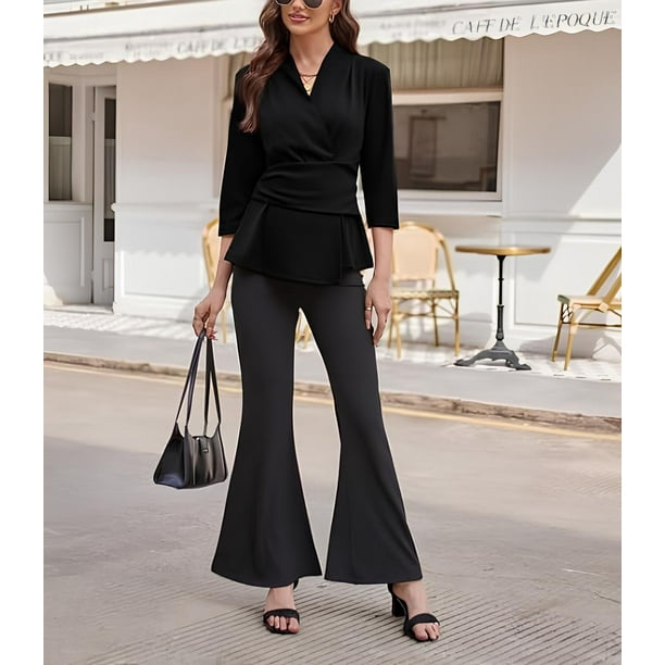 Blusas Elegantes Blusa Cruzada Manga Larga Blusas Elegantes Blusa