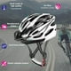 thumbnail image 5 of Casco Bicicleta con Visera, Protección de Seguridad Ajustable Casco Ligero para Ciclismo de Montaña Motocicleta para Adultos Hombres Mujeres (Black+White), 5 of 5