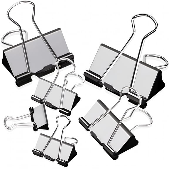 CCOCC Binder Clips,Assorted Colors,100 Count,100 Pack