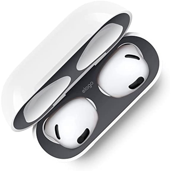 Dust Guard for AirPods 3rd Generation, Dust-Proof Sticker, Protection from Iron & Metal Shavings, Clean Your AirPods (1 Set, Dark Grey)