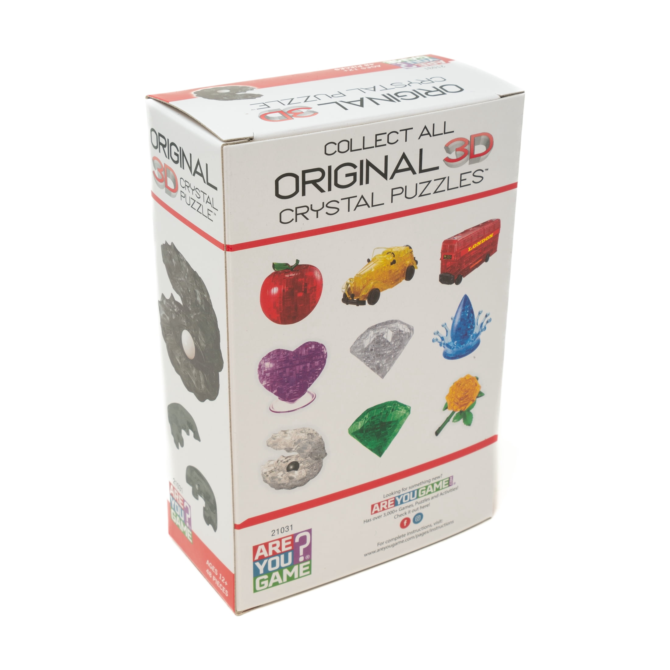 AreYouGame.com 3D Crystal Puzzle - Pearl in Black Shell: 48 Pcs