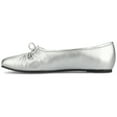thumbnail image 2 of Journee Womens Callee Ballet Bow Slip On Dress Flats, Widths Available, 2 of 9