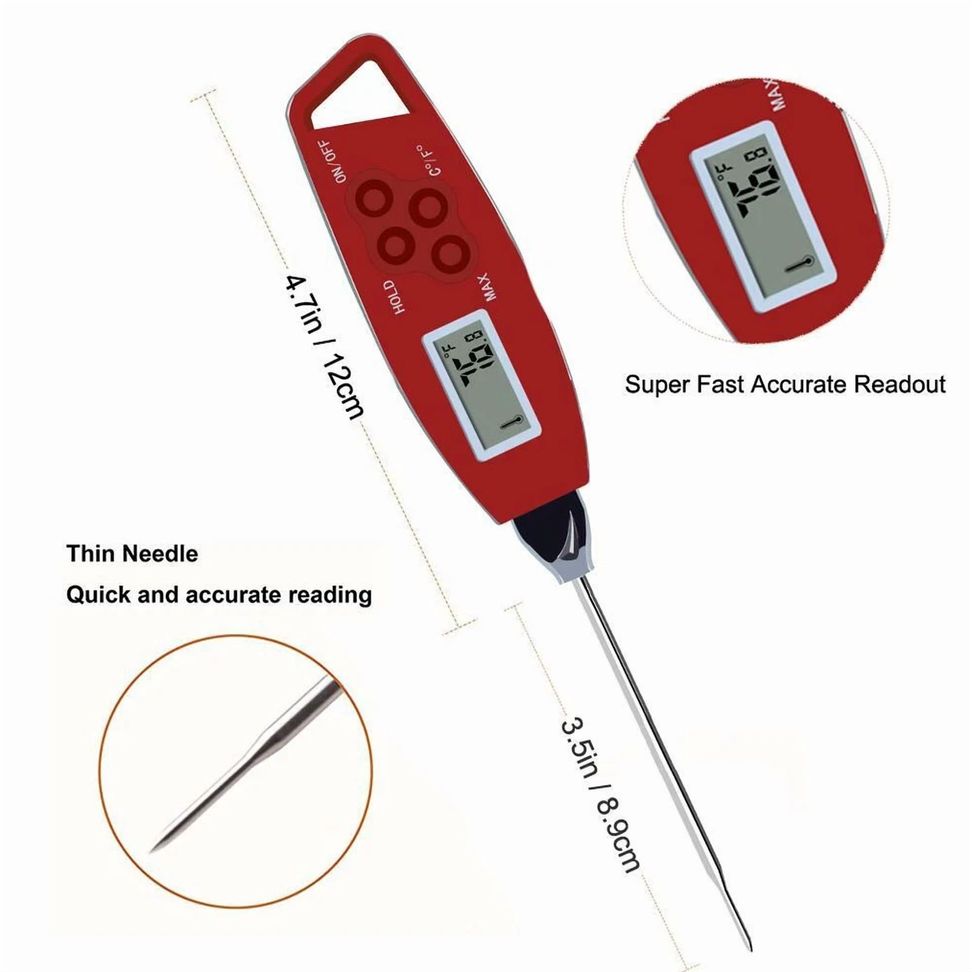 CIRCLE- Waterproof Digital Instant Read Meat Bbq Smoker Grill Kitchen Probe Thermometer