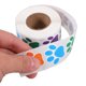 thumbnail image 2 of EeaseMX 2 rollos/1000 pegatinas con diseño de huellas de animales, etiquetas bonitas para envolver, calcomanías hechas a mano para bolsas de dulces, embalajes para hornear, 2 of 7