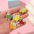 thumbnail image 3 of Sonducket Broches de dibujos animados de rana con forma de fruta, pines de solapa esmaltados, insignia, accesorios de regalo para niñas, Clips artesanales Accesorios de disfraces XZ5340 Sonducket AP010034-01, 3 of 6