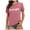 Pink, variant on TSADFHJI Peplum Tops for Women Plus Cat T Shirts for Women Cute Cat Graphic Tees Cat Lover Gift Shirt Summer Short Sleeve Tops M