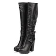 thumbnail image 5 of New Women Breckelles Celine-14 Leatherette Knee High Strap Riding Riding Boot Sz, 5 of 5