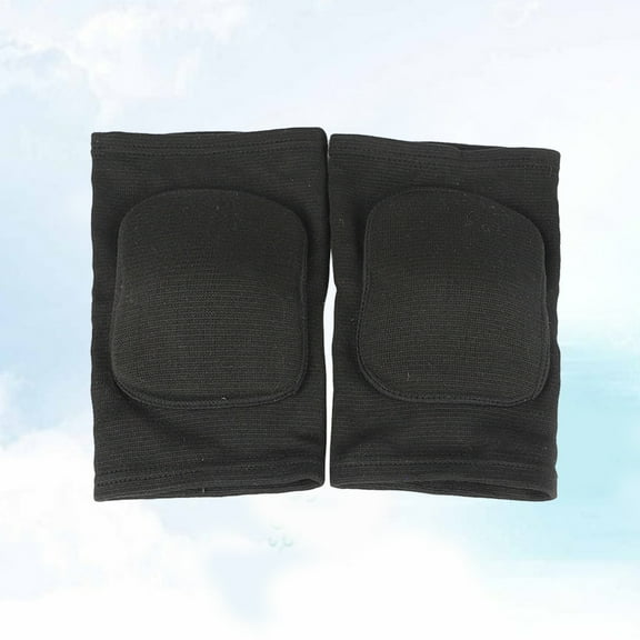 UNOMOR 2pcs Latex Yarn Knee Pads for Exercise Exercise Sponge Knee Pads Black Athletic Focus