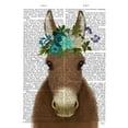 thumbnail image 2 of Fab Funky 12x14 Black Ornate Wood Framed with Double Matting Museum Art Print Titled - Donkey Bohemian 3 Book Print, 2 of 4