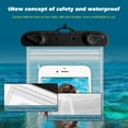 thumbnail image 6 of Harliver XL Large Waterproof Cell Phone Pouch - Underwater Clear Phone Holder Protector - Universal Water Proof Dry Bag Case with Neck Lanyard for iPhone, Samsung Galaxy, Beach, Swimming Pool, 6 of 8