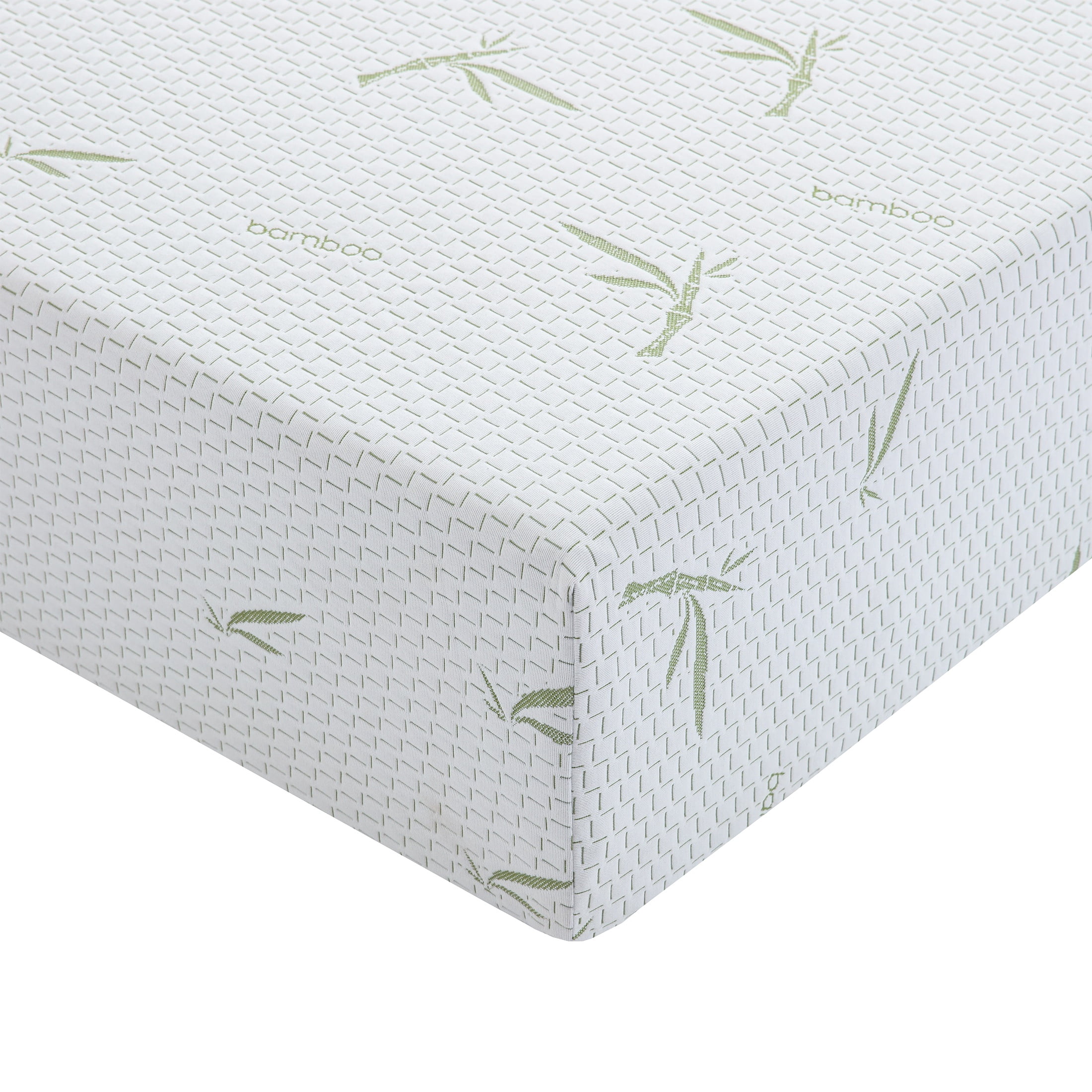 PORKISS 10 Inch Memory Foam California King Mattress Cooling Gel Bamboo Cover,84.0"L x 72.0"W x 10.0"H, White
