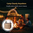 thumbnail image 5 of 27L Khaki Foldable Camping Trash Can, Lightweight Portable Outdoor Garbage Bin, 600D Oxford Cloth Foldable Storage Box for Camp Trips, Picnics, and RV, 11.8 x 11.8 x 11.8 in, 5 of 8