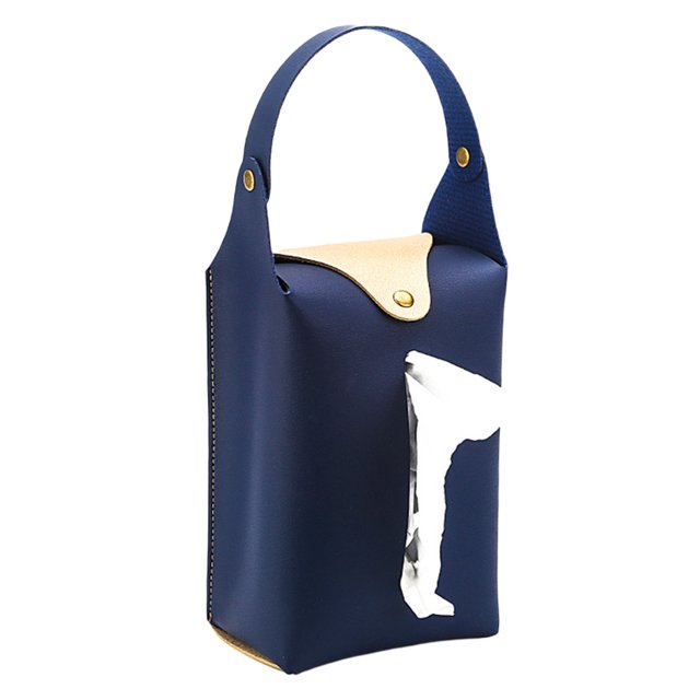 Naiovety Reposacabezas de coche, soporte de tejido, toalla de papel, almacenamiento recargable, bolsa reutilizable, organizador de viaje familiar, Almacenamiento y organización del hogar Azul Naiovety HA011769-01