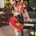 thumbnail image 3 of Vsdgher Sushi pour Femmes Été 2025 Robes Midi Décontractées Légères Manches Courtes Col Rond Robe de Plage, 3 of 6