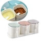 thumbnail image 5 of Caja de especias con tapa Caja de condimentos Contenedor Coctelera de especias Suministros de cocina Botella de condimentos de vinagrera para Sal Blanco a BLESIY Botella de condimento, 5 of 7