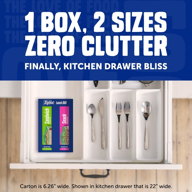 Ziploc Lunch Duo Variety Pack, 200 Count photo 2