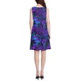 thumbnail image 3 of FORMRS Summer Dress for Women Loose U Neck Sleeveless Midi Beach Sundresses with Pockets, Dark Mushrooms Pattern, 3 of 8