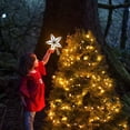 thumbnail image 3 of Home Decor Clearance Christmas Decorations Christmas Tree Five-pointed Star Lighting Tree Top Star Plastic USB Battery Two-function Power Supply Christmas Gifts, 3 of 9