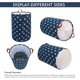 thumbnail image 5 of Bolsa de almacenamiento grande de 50 cm, cesto para ropa sucia con cordón, plegable, de gran capacidad (azul estrella, grande), 5 of 5