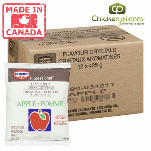 Oetker Drink Crystal Apple 425GR/15oz (12/Case) - Canadian Made