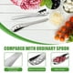 thumbnail image 2 of Wosthever Cuchara de cocina de metal premium con agujeros para una cuchara de metal perforada con mango largo versátil, 2 of 6