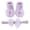 Purple, variant on Wdgfv Walking for Baby Girl Children Kids Socks Soft Bottom Toddler Shoes Socks Bowkot Princess Socks Floor Socks Hairband