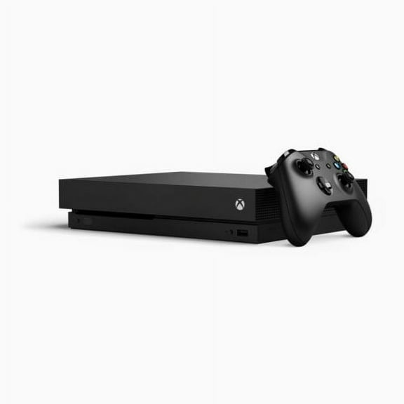 Restored MICROSOFT XBOX ONE X Console With Wireless Controller 1TB BLACK CYV-00001 (Refurbished)