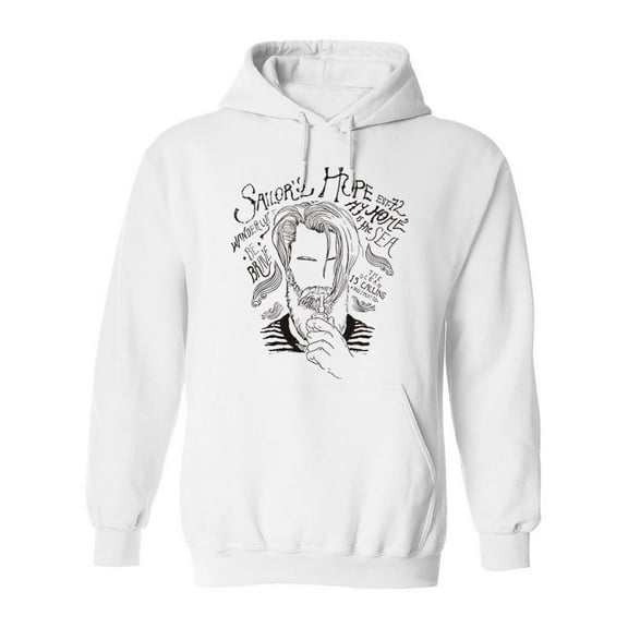 Sailor Man Hoodie Men -Image by Shutterstock, Male x-Large