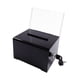 thumbnail image 1 of Caja de Recolección de Tarjetas de Presentación Caja de Sugerencias Recolección de Opinión Boleta Minimalista Negro, 1 of 9