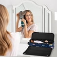 thumbnail image 6 of Hair Tool Organizer Bag with Heat Resistant Mat Removable Travel Storage Case for Hot Air Brushes Curling Irons Cats in Space Suits, 6 of 8
