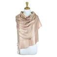 thumbnail image 4 of Large Solid Color Pashmina Shawl Wrap Scarf 78" X 28", 4 of 5