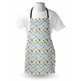 thumbnail image 3 of Baby Apron Newborn Sun Teddy Bear Ribbon Feeder Pacifier Chick Kitty Cat Design, Unisex Kitchen Bib Apron with Adjustable Neck for Cooking Baking Gardening, Pale Blue Cinnamon Apricot, by Ambesonne, 3 of 3