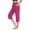 Z1125a-Red, variant on MIASHUI Women 7/8 Pants High Waist Workout Yoga Pants With Pocket Anti Roll Down Tight Pants Crop Straight Leg Brown,M