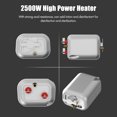 thumbnail image 3 of Autolavadora Limpiador de vapor de mano portátil de 2500 W Máquina de limpieza a vapor presurizada de alta temperatura con cabezales de cepillo y guantes para muebles de cocina Baño Coche, 3 of 7