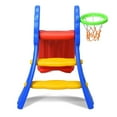 thumbnail image 4 of Pemberly Row 2 Step Children Folding Slide w/ Basketball Hoop For Kids, 4 of 6