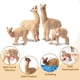 thumbnail image 2 of Figuras de alpaca Toymany, de plástico realista, 8 unidades, para niños, 2 of 9
