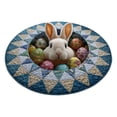 thumbnail image 2 of 3D Visual Easter Rug 40*40, Custom Easter Bunny Round Rug Personalized 3D Effect Easter Day Carpet Non Washable Bunny Area Rug for Living Room Bedroom Birthday Indoor Home Decor Spring Day, 2 of 6