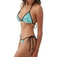 thumbnail image 2 of Balery Blue Marble Pijama Estampado Bikini de Dos Piezas para Mujer - Conjunto de Bikini Ajustable Sexy y Cómodo para Playa, 2 of 6