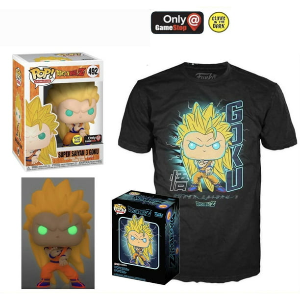 POP! Tees Super Saiyan 3 Goku [Glow in the Dark] Collectors Box with Size XL T-Shirt - Walmart.com