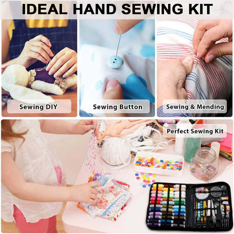  Avanti Travel Sewing Kit for Adults & Kids – Easy-to-Use Needle  and Thread Kit at Home & On-The-go, Basic Emergency Sewing Kit with Sewing  Supplies and Accessories - Beginner Small Sewing