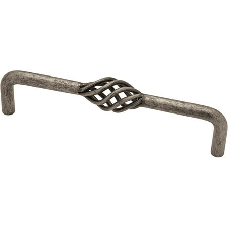 Weathered Pewter Cup Pull - Liberty 128mm Birdcage Wire Pull, Available in Multiple Colors