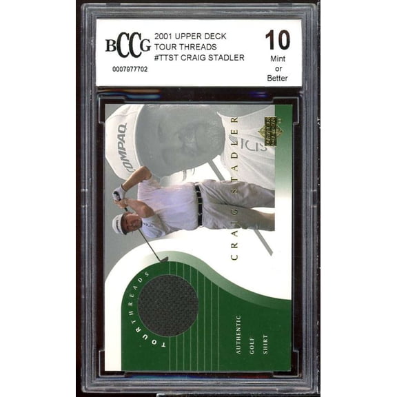 Craig Stadler Golf Card 2001 Upper Deck Tour Threads #ttst BGS BCCG 10