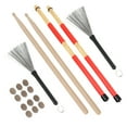 thumbnail image 3 of Kit de baquetas Rute Brush Damper Drum Set accesorios para tocar instrumentos musicales con BagM02762 Color café, 3 of 12