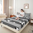 thumbnail image 4 of Castle Fairy Soccer Bed Sheets for Kids Children,Sport Gamer King Sheets, 4 of 7