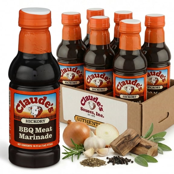 Fajita Meat Marinade – Hickory Flavor, 16 oz Bottle (Pack of 6)