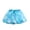 Blue, variant on Skirts for Kids Girls Print Ruffle Tulle Bowknot Elastic Waist Skorts Summer Dance Performance Half Body Skorts