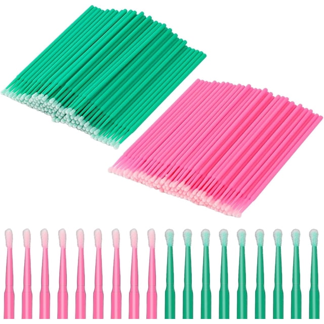 200 Pcs Sewing Machine Cleaning Brushes Tool Kit, Disposable Bendable Pointed Tips Clean Sticks Multi-Purpose Long-Handled Cleaning Swabs for Makeup Cleaning Charging Port Sewing Machine Paint