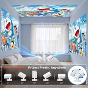 Campark Mini Projector 4K with WiFi and Bluetooth 5W Speaker 270° Rotation Portable Movie Projector Auto Keystone Electric Focus Home Theater