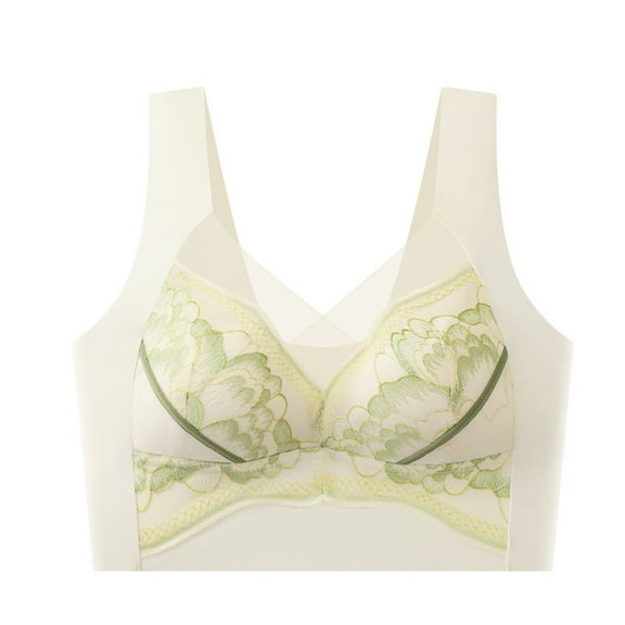 SELONE Bras for Women No Underwire Push Up Seanless Support Bra Wide Strap T-Shirt Bralettes Solid Comfortable Underwear
