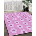 thumbnail image 3 of Ahgly Company Machine Washable Indoor Rectangle Transitional Blossom Pink Area Rugs, 2' x 3', 3 of 7